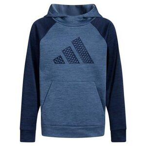 Adidas Big Boys Long-Sleeve Game & Go Pullover Hoodie - Preloved Ink Heather